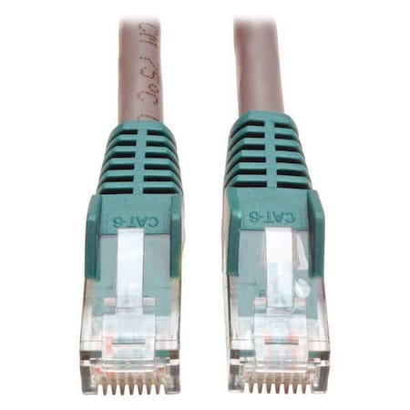 Cat6 Cable,Cross-over,Molded,Gray,10ft