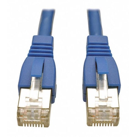Cat6(a) Cable,Shielded (STP),Blue,10ft