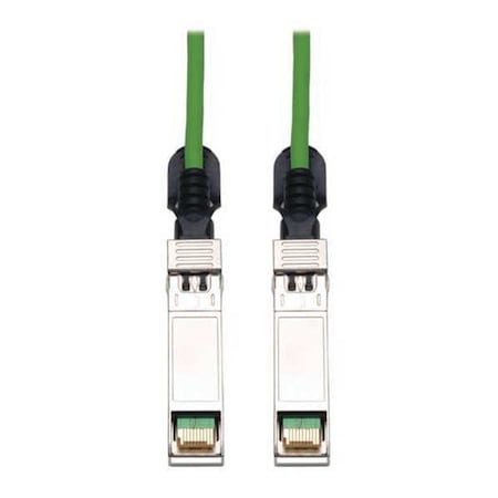 SFP+ Cable,10Gbase,Copper,Green,3m