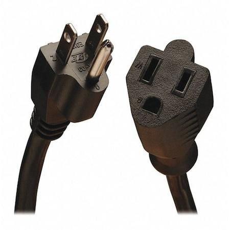 Power Cord, 5-15P To 5-15R, 13A, 16AWG, 6ft