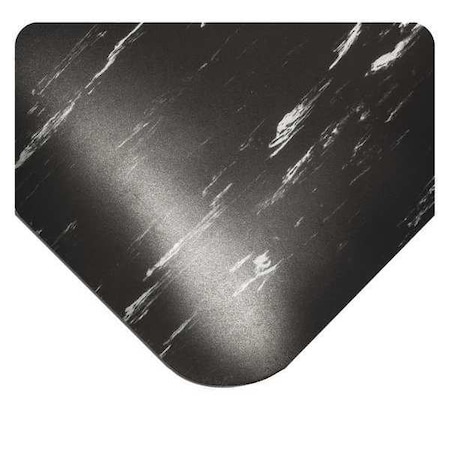 Smart Tile Top Mat, Black, 18 Ft. L X 4 Ft. W, PVC Surface With Recycled Urethane Sponge, 1/2 Thick