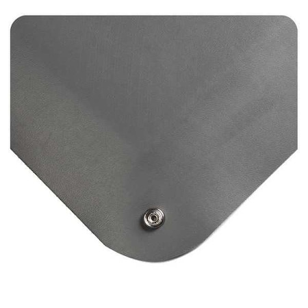 Gray Static Dissipative Anti Fatigue Mat 1/2 Thick, PVC Surface With Nitrile Infused Sponge