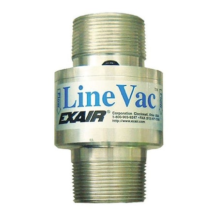 Threaded Line Vac,Aluminum,1/2