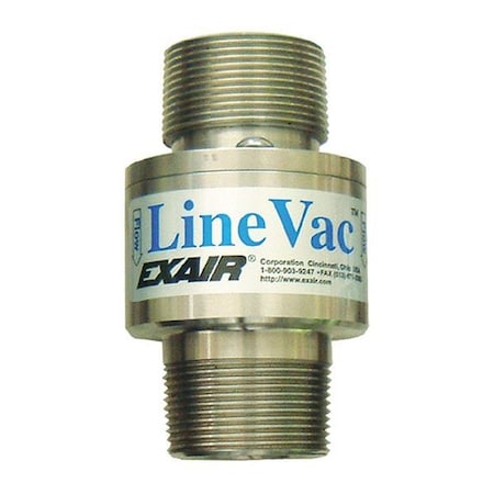 Threaded Line Vac,Stainless Steel,1