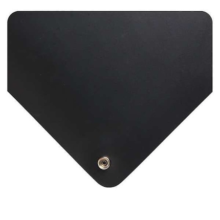 Black Electrically Conductive Runner 3/32 Thick, PVC Surface With Nitrile Infused Sponge