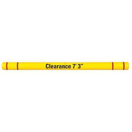 Clearance Bar,Graphics,4x96,Yellow/Red