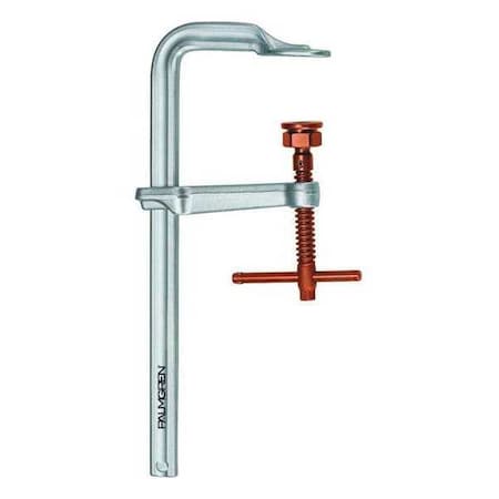 8 HD L-Clamp,0-8,Copper Spindle Copper Handle And 4-3/4 Throat Depth
