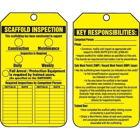 Inspection Tag,5-3/4 X 3-1/4,PK25