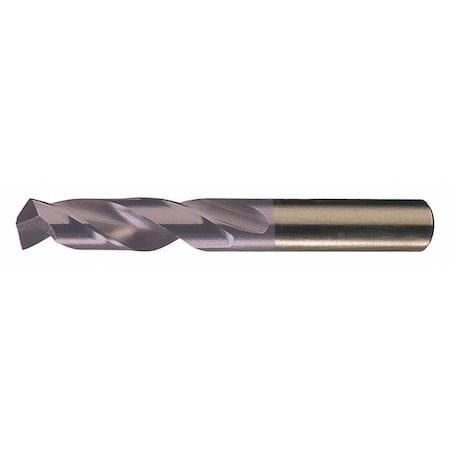 Screw Machine Drill Bit, 29/64 In Size, 135  Degrees Point Angle, Cobalt, TiAlN Finish, Spiral Flute
