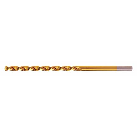 Q-Cobalt™ 135° Wide Land Parabolic Taper Length Drill Cleveland 2575-TN TiN HSS-CO 8% RHS/RHC 5/16