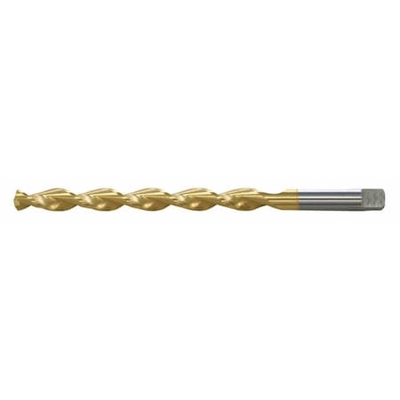 135° Deep Hole Parabolic Taper Length Drill Chicago-Latrobe 120DH-TN TiN HSS RHS/RHC 1/4-E