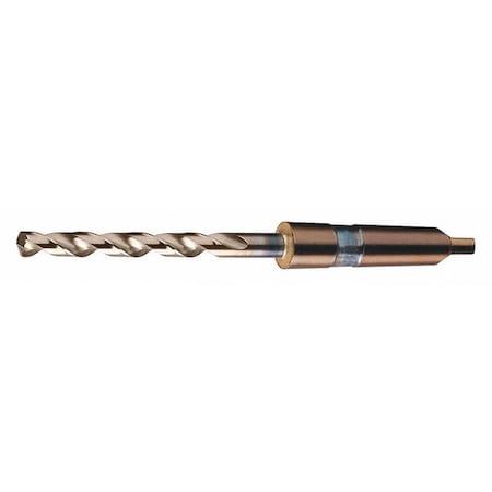 135° Heavy-Duty Cobalt Taper Shank Drill Chicago-Latrobe 510 Straw HSS-CO 8% (M42) RHS/RHC 9/16
