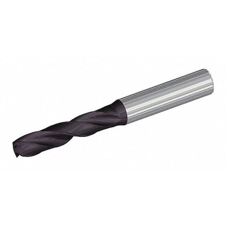 Carbide Drill, 11.20 Mm Size, 140  Degrees Point Angle, Solid Carbide, TiAlN Finish, Straight Shank