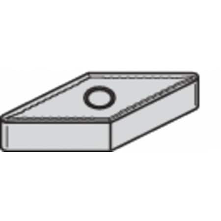 Diamond Turning Insert, Diamond, 3/8 In, VNMG, 35  Degrees, 1/64 In, Carbide