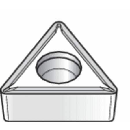 Triangle Turning Insert, Triangle, 3/8 In, TCMT, 0.0312 In, Carbide