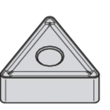 Triangle Turning Insert, Triangle, 3/8 In, TNMG, 0.0312 In, Carbide