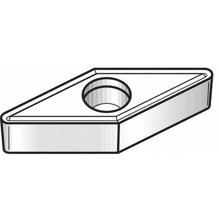 Diamond Turning Insert, Diamond, 3/8 In, VBMT, 35  Degrees, 1/32 In, Carbide