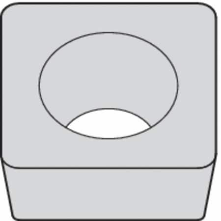 Square Turning Insert, Square, 1/2 In, SCMW, 1/32 In, Carbide