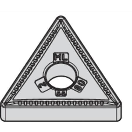 Triangle Turning Insert, Triangle, 3/8 In, TNMG, 0.0312 In, Carbide