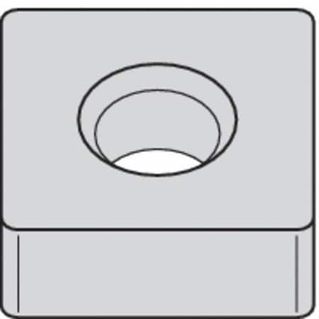 Square Turning Insert, Square, 3/4 In, SNMA, 3/64 In, Carbide