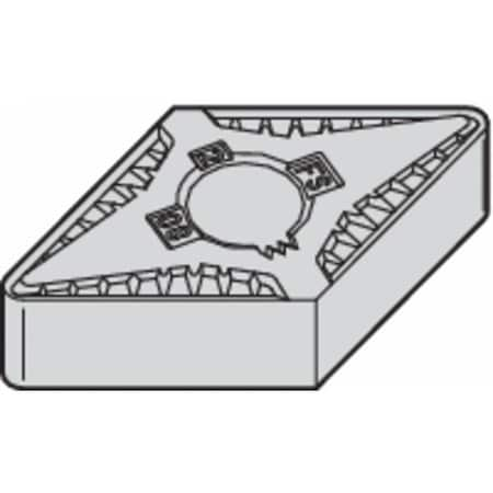 Diamond Turning Insert, Diamond, 1/2 In, DNGG, 55  Degrees, 1/64 In, Carbide