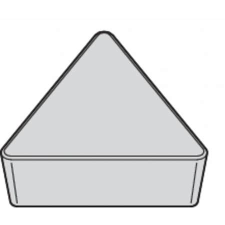 Triangle Turning Insert, Triangle, 1/2 In, TPU, 0.0468 In, Carbide