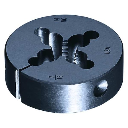 Carbon Round Adjustable Die 382 Greenfield Threading 1 In Outside DIameter 1/2-13UNC