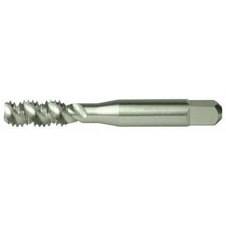 Spiral Flute Tap, M5-0.80, Bottoming, Metric, 3 Flutes, Bright