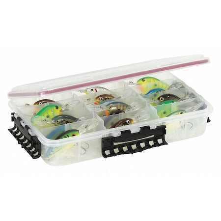 Adjustable Compartment Box With 4 To 15 Compartments, Plastic, 3 H X 8.88 In W