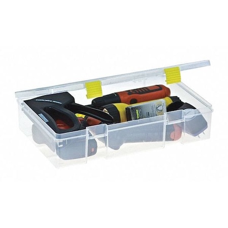 Storage Box With 1 Compartments, Plastic, 3 1/4 In H X 9.13 In W