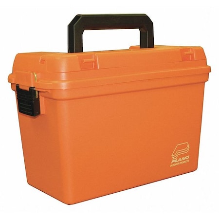 8W Safety Orange Portable Tool Box, Matte