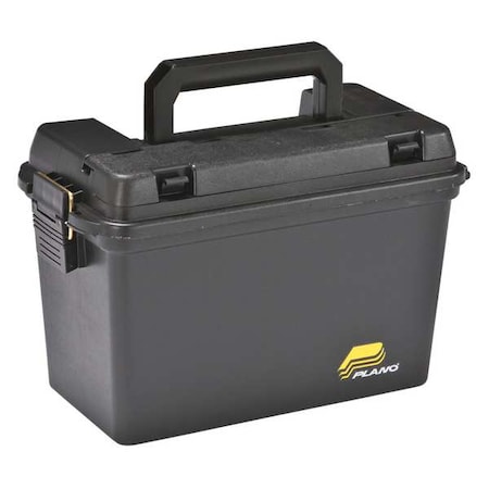 8W Plastic, Black Portable Tool Box, Matte