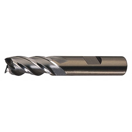 4-Flute PM+™ HSS-E Square CC Single Finishing End Mill Cleveland PM-4 Bright 13/32x1/2x1x2-11/16