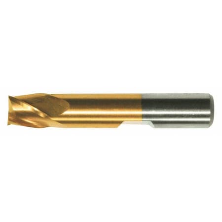 4-Flute PM+™ HSS-E Square CC Single Finishing End Mill Cleveland PM-4-TN TiN 7/32x3/8x5/8x2-7/16