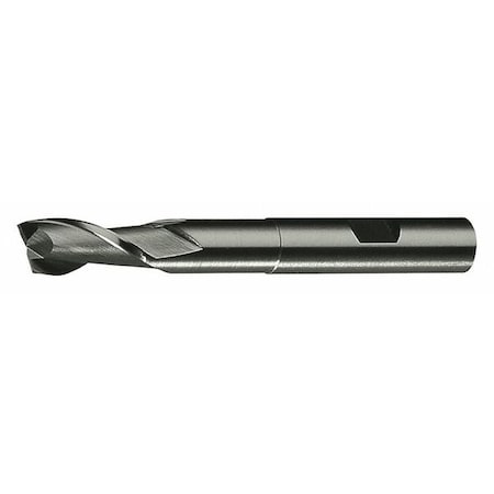 2-Flute HSS Extended Neck Square Single End Mill Cleveland HGN-2 Bright 1x1x2-1/2x7-1/4