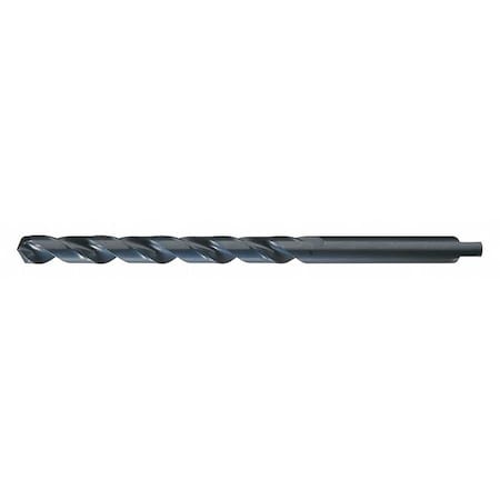118° Automotive Tanged Shank Style Taper Length Drill Chicago-Latrobe 255AN Steam Oxide HSS 11/16