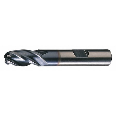 4-Flute HSS Ball Nose Single End MIll Cleveland HG-4B-TC TiCN 1x1x2x4-1/2