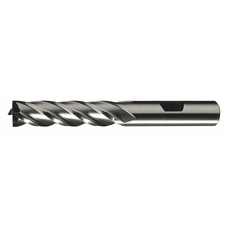 6-Flute HSS Center Cutting Square Single End MIll Cleveland HG-4C Bright 1x5/8x1-7/8x4