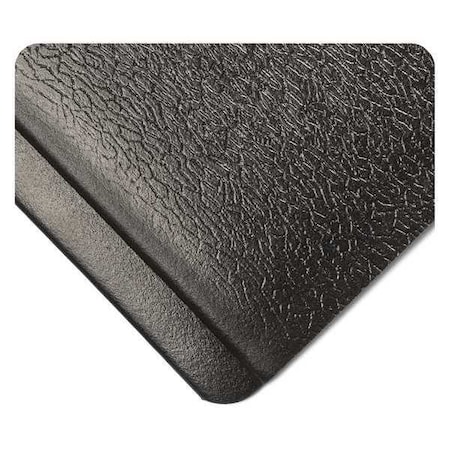 Endurable, Black, 12 Ft. L X 2 Ft. W, Dual Density PVC Sponge, Solid Surface Pattern, 1/2 Thick