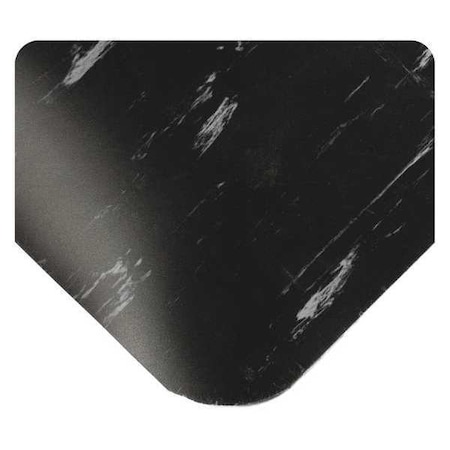 Tile-Top Select Mat, Black/White, 3 Ft. L X 3 Ft. W, PVC Surface With PVC Sponge, 1/2 Thick