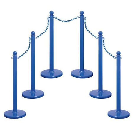 Medium Duty Stanchion And Chain Kit