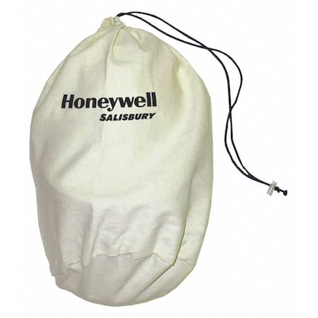 Arc Flash Faceshield Storage Bag, Holds Headgear Components, Cotton, Fleece Interior, White