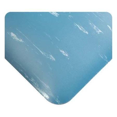 UltraSoft Tile Top Mat, Blue, 25 Ft. L X 3 Ft. W, Marble Surface Pattern, 1/2 Thick