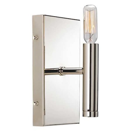 Draper 1-Light Bath & Vanity, 60 W, Polished Nickel