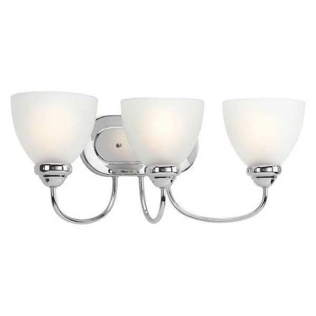 Heart 3-Light Bath & Vanity, 100 W, Polished Chrome