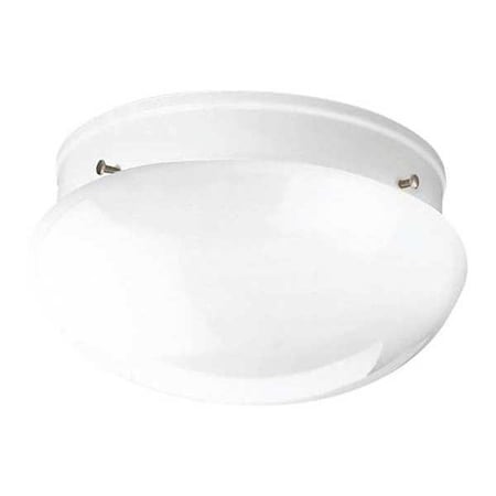 Fitter 2-Light Flush Mount, 60 W, White