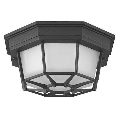 Milford LED 1-Light Flush Mount, 17 W, Black