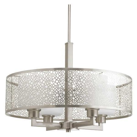 Mingle 4-Light Pendant, 100 W, Brushed Nickel