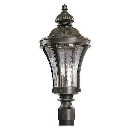 Nottington 3-Light Post Lantern, 60 W, Forged Bronze