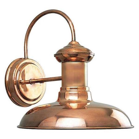 Brookside 1-Light Wall Lantern, 75 W, Cognac